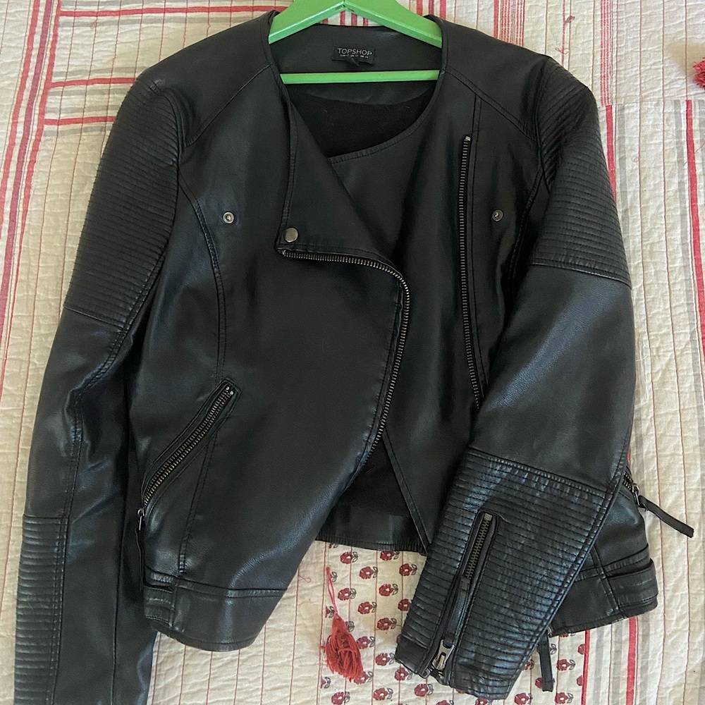 TOPSHOP faux leather jacket